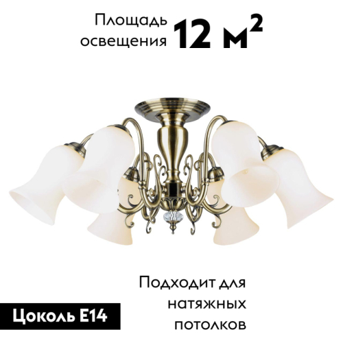 Потолочная люстра Lussole Anaheim LSP-8026 изображение в интернет-магазине Cramer Light фото 2