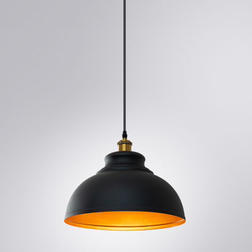 Подвесной светильник Arte Lamp Cappello A7039SP-1BK изображение в интернет-магазине Cramer Light фото 2