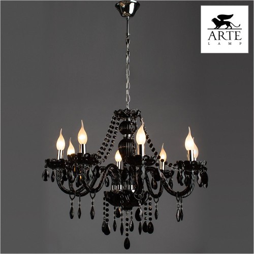 Подвесная люстра Arte Lamp Teatro A3964LM-8BK изображение в интернет-магазине Cramer Light фото 4