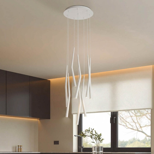 Подвесная люстра Mantra Boomerang 9366+9235 (8L) изображение в интернет-магазине Cramer Light