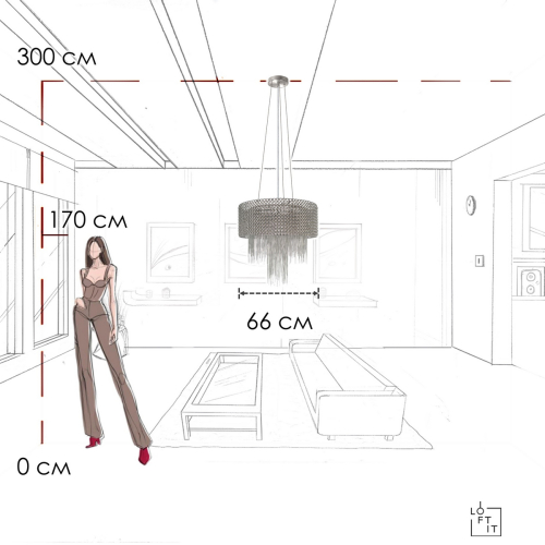 Подвесная люстра Loft IT Opera 10406/660 изображение в интернет-магазине Cramer Light фото 10