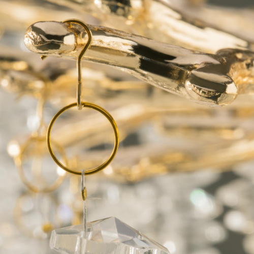 Люстра на штанге Freya Mineral FR1010CL-08G изображение в интернет-магазине Cramer Light фото 7