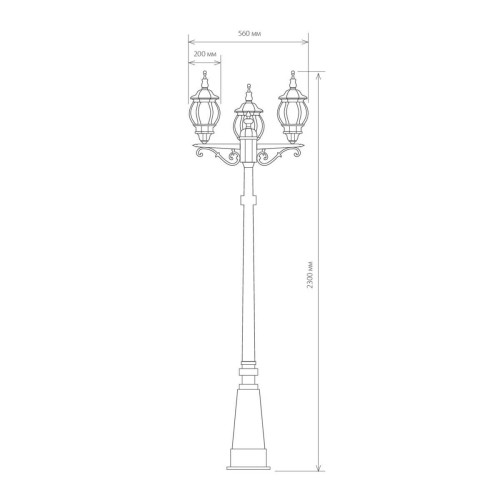 Садово-парковый светильник Elektrostandard Classic 4690389028229 дополнительное фото фото 4