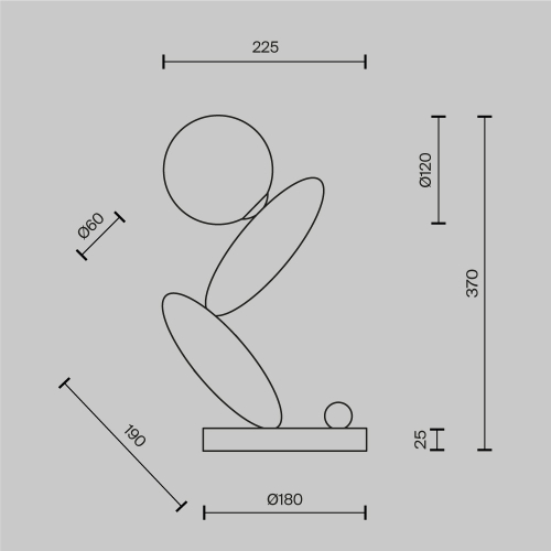 Настольная лампа Maytoni Resonance MOD482TL-L6PT3K изображение в интернет-магазине Cramer Light фото 9