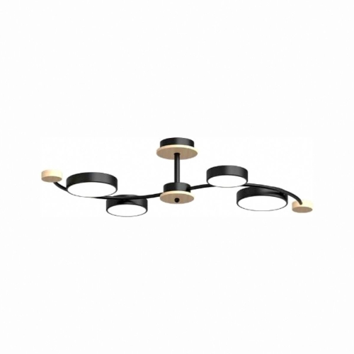 Люстра на штанге LED4U L3206-800 BK изображение в интернет-магазине Cramer Light