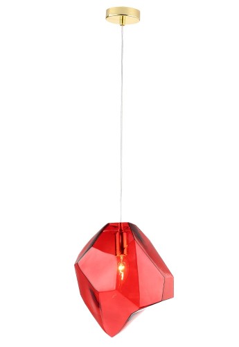 Подвесной светильник Crystal Lux NUESTRO SP1 GOLD/RED изображение в интернет-магазине Cramer Light