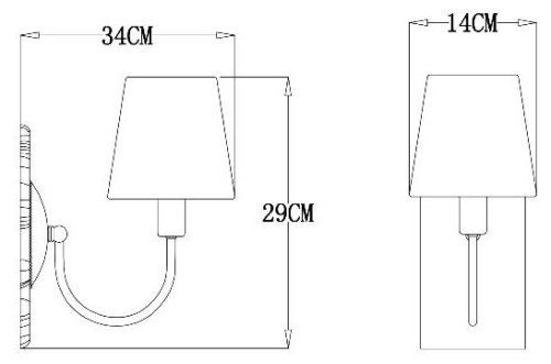 Бра Arte Lamp Gracie A7301AP-1PB дополнительное фото фото 2